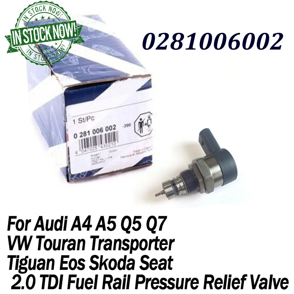 

0281006002 0281002858 Fuel Pressure Regulator, DRV valve For A-udi A4 A5 Q5 Q7 V-VW 281006002