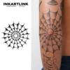 Spider web Temporary Tattoo,Lasts To 15 Days New Technology Magic Waterproof Semi Permanent Sticker. 1