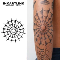 Spider web Temporary Tattoo,Lasts To 15 Days New Technology Magic Waterproof Semi Permanent Sticker. 1