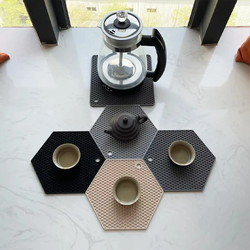 25 Stile Silikonmatte 230 °C hitzebeständig Esstisch Tischset rutschfest Topflappen Tassenuntersetzer Küchenzubehör TABL PAD_voghion.com