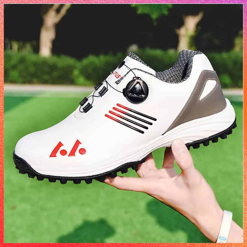 Merk Lefus Heren Golf Schoenen Met Quick Knop Lichtgewicht Casual Sport  Sneakers Spikeless Sneakers Anti Slip Golfer Junior schoen| | - AliExpress