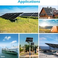 Kits de panneaux solaires 240W, 2 panneaux solaires en verre trempé 120W, modules photovoltaïques 18V, efficaces, étanches, durables pour batteries, extérieur, toit de maison, camping-car, bateau, camping 7