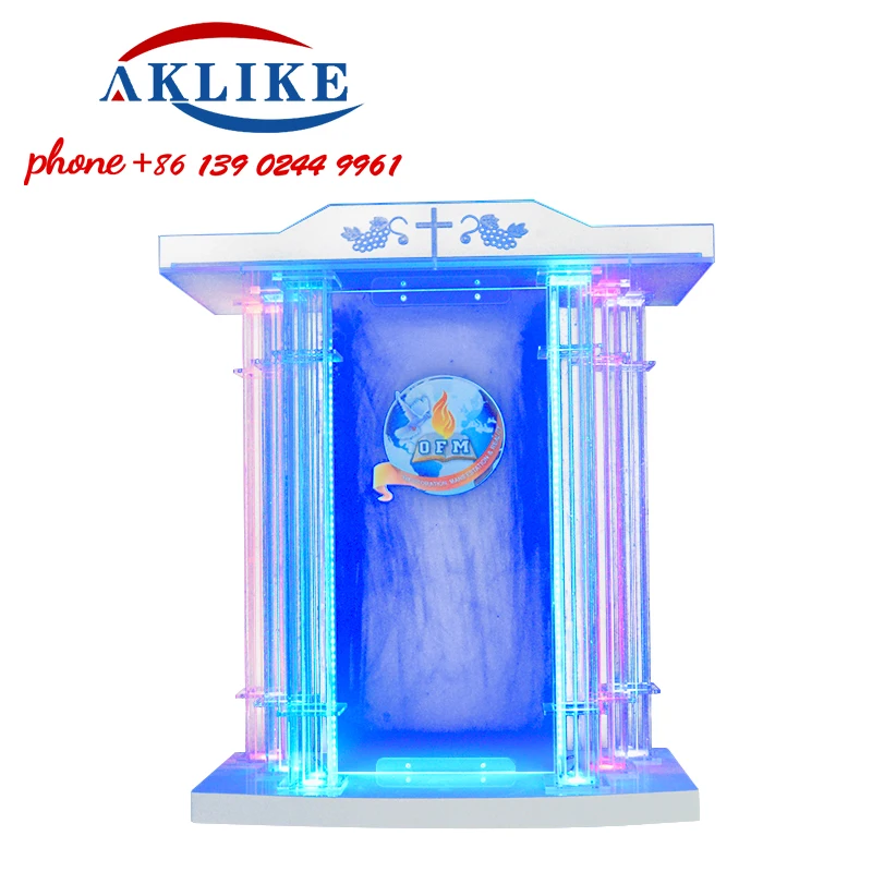 Creative Company Pulpit Oath Church Platform Plexiglass Podium Consultation Lectern Wedding Hosting Pulpit Rostrum For Classroom