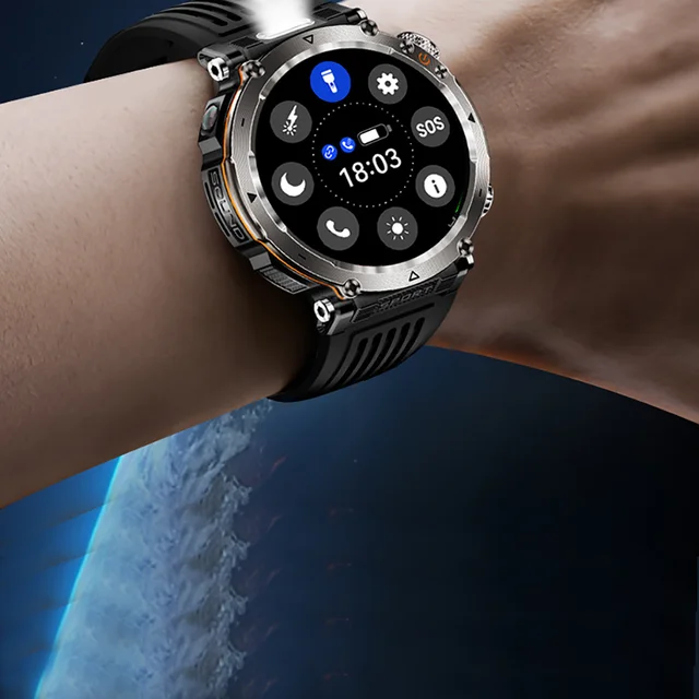50 PCs HT30 smart bracelet watch with compass, multi-sports flashlight, heart rate sensor, Bluetooth call and voice assistant 21