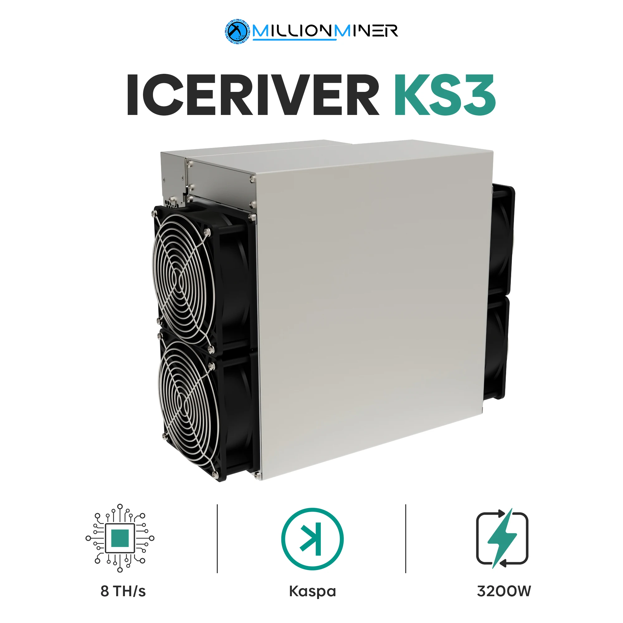 

Лидер продаж, новинка, Майнер Iceriver KS3 8000 ГГц/с (8-й/с)