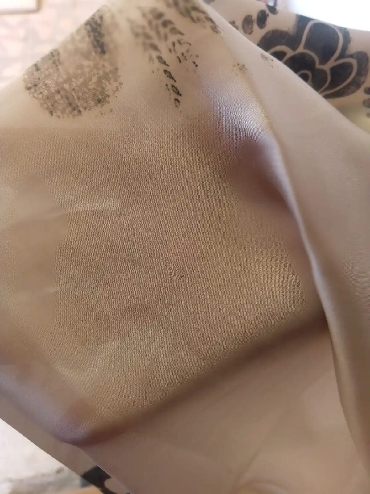 Elegant Long Headband Yellow Floral Silk Scarf photo review