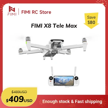 FIMI X8 Tele Max fotocamera nuovo drone 4K 60fps 5.0 Roklink portata 20 km Gimbal a 3 assi GPS AI Video super notturno Doppia fotocamera