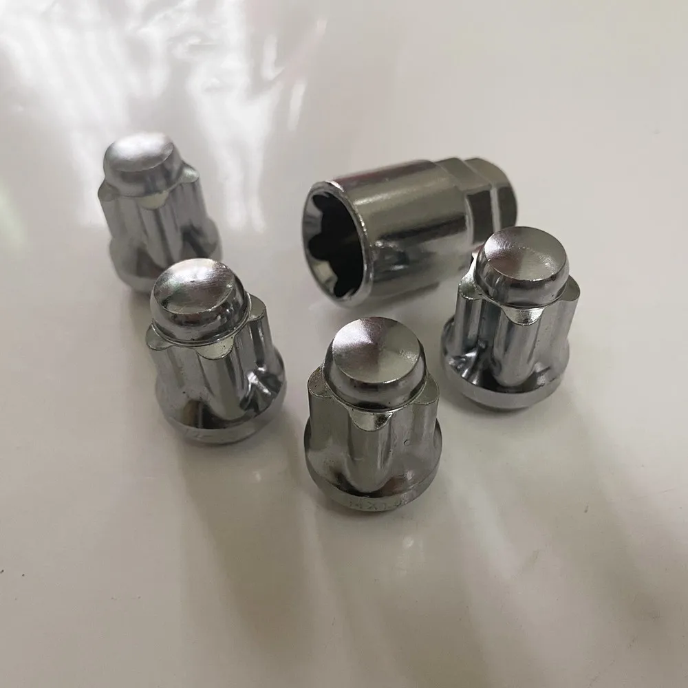 Locking Wheel Lug Nuts m14x1.5 Dual Hex Key Fits Chevrolet 2010+ Camar, Chrysler 2005+ 300, Charger Challenger