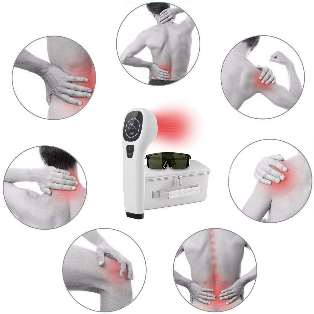 Tanie Ból ciała terapia laserowa urządzenie LLLT sprzęt do fizjoterapii dla kolana ramię sklep