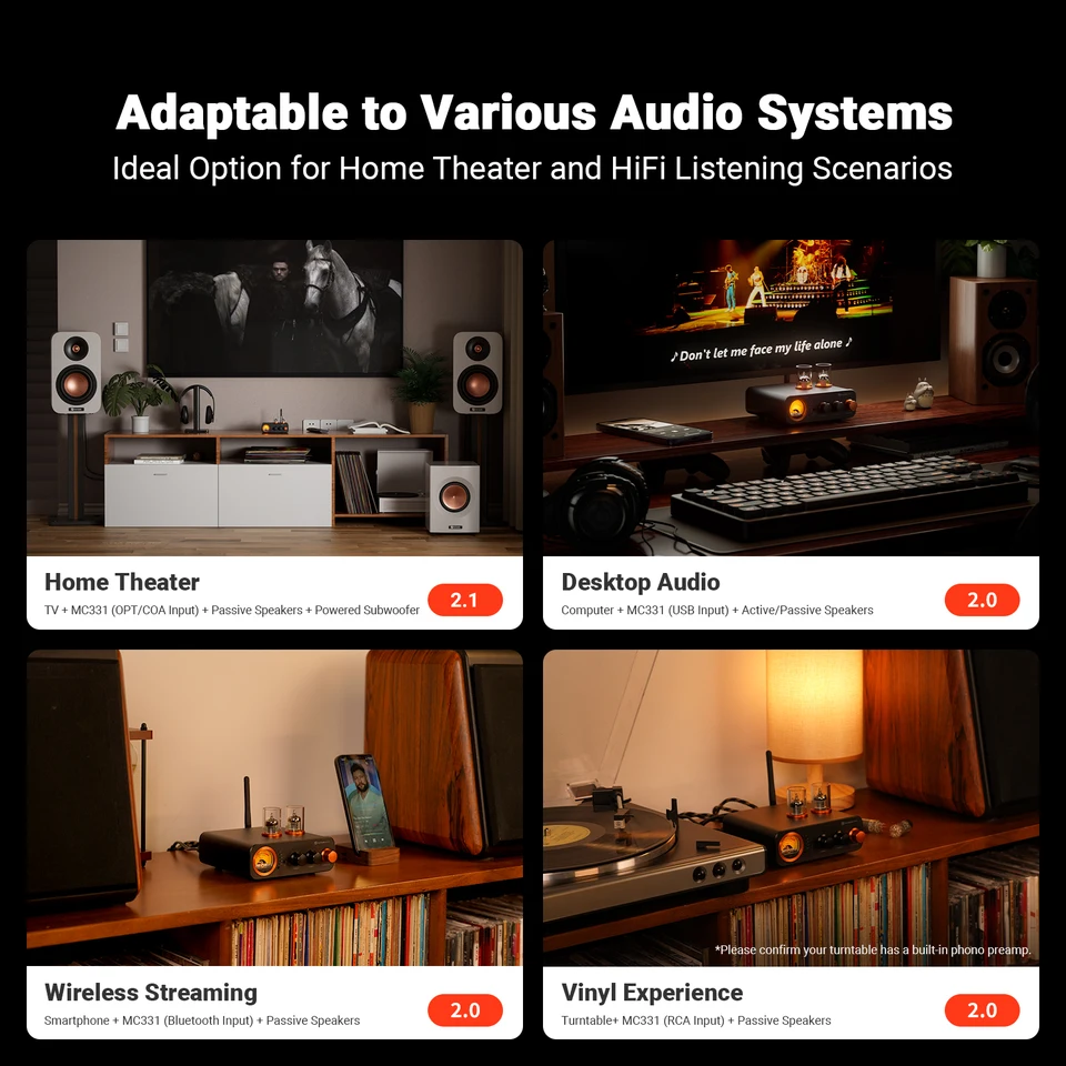 Fosi Audio MC331 (オールインワンDACアンプ) Amazon.co.jp: Fosi Audio MC331 真空管インテグレーテッドアンプ DAC