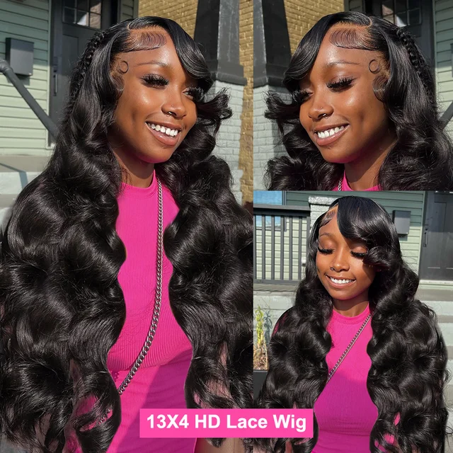 Body Wave 13x4 13x6 Hd Transparent Lace Front Wigs Human Hair Wig Brazilian 28 30 Inch Body Wave Lace Frontal Wig For Women - Image 3