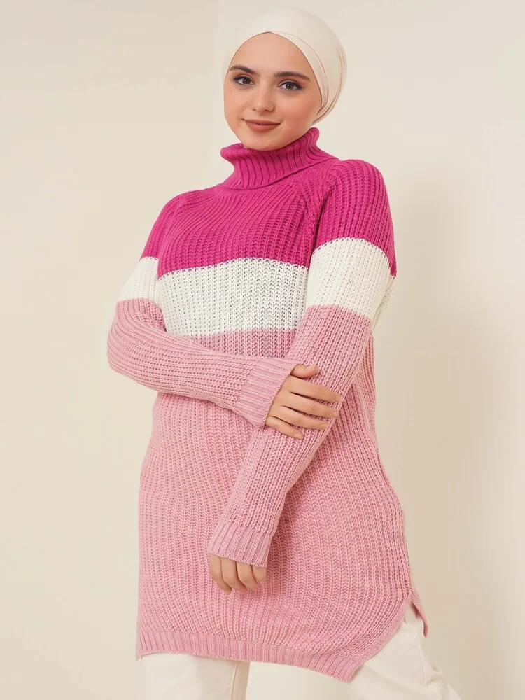 

Мусульманский хиджаб, женская одежда 2023, вязаная туника с ремешком, Молитвенное платье, религиозное платье, свитер с горлом, новые модные топы