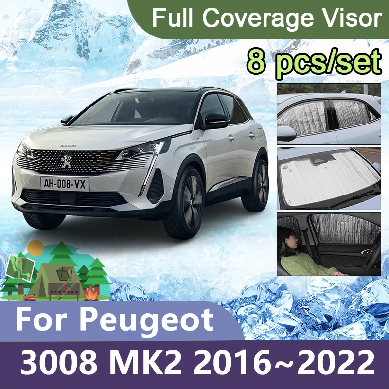Full Coverage Sunshades For Peugeot 3008 2 P84 20162022 Car Sun