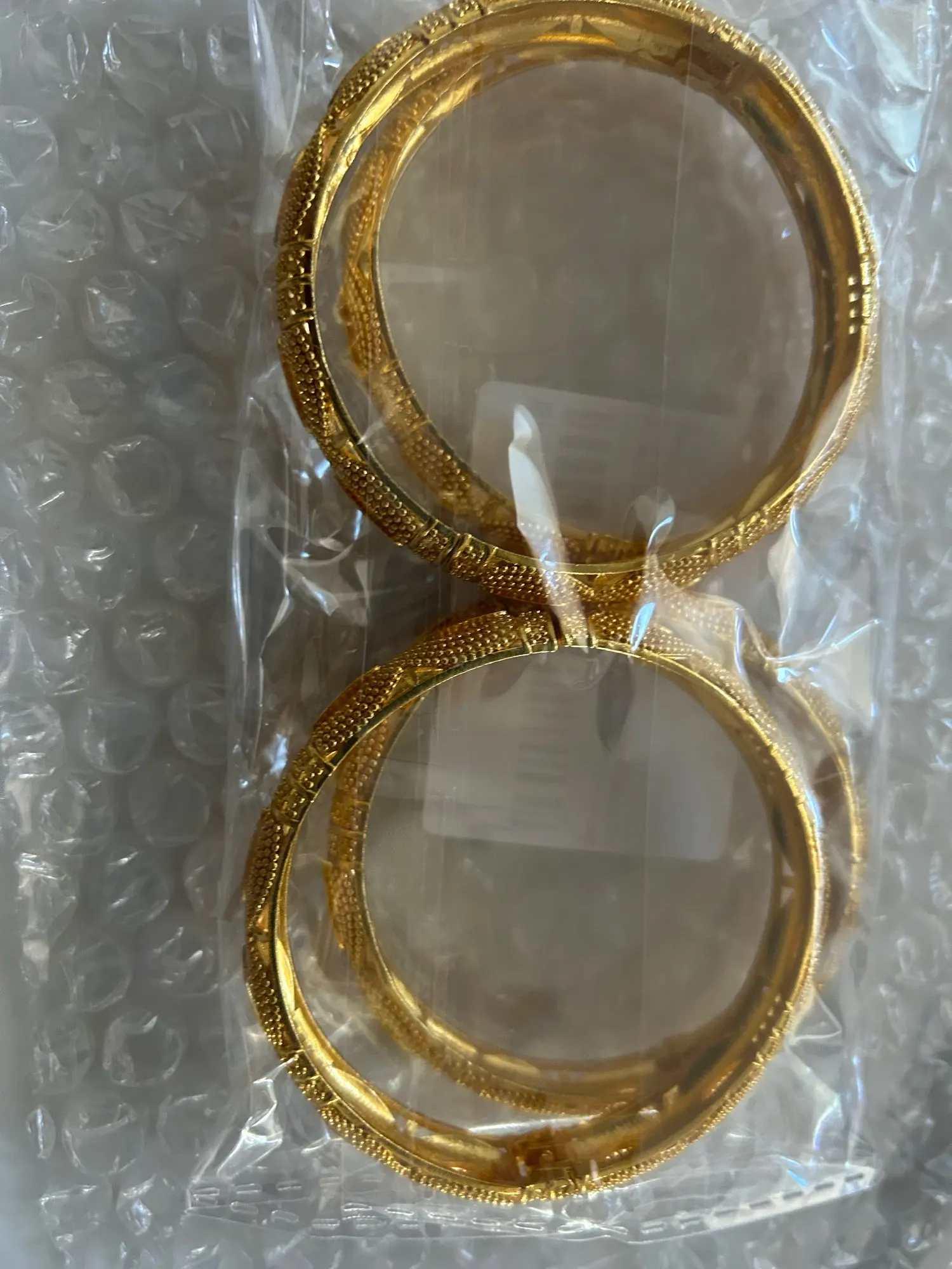Luxury 24K Gold Color Bangles For Women photo review