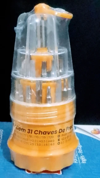 Kit Ferramentas 31 Peças Chaves Torx Philips Reparo Celular Notebook PC Precisão Manutenção Eletrônicos Compacto Portátil photo review