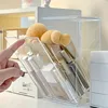 1PCS Makeup Organizer Cosmetic Brush Holder Cosmetic Display Case Cosmetic Shelf Transparent With Lid Dustproof, Waterproof 1