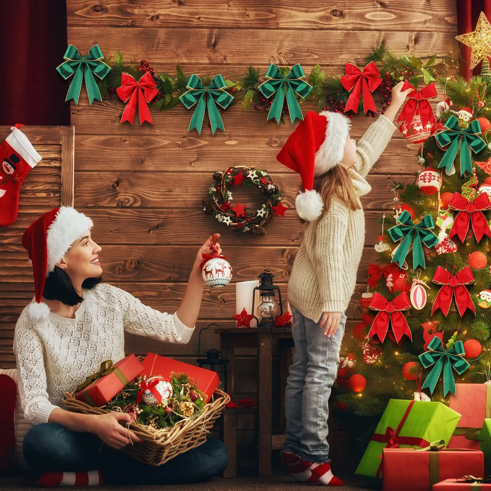 Cinta De Terciopelo De Navidad Con Cable Dorado, 5 Yardas, Para Guirnalda De Navidad, Arcos, Adorno Floral Artanal, Decoración Del árbol De Navidad Para El Hogar - AliExprs