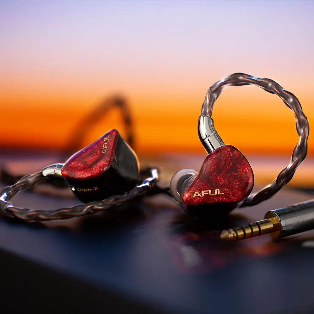 イヤホン Aful dawn-x AFUL DAWN-X 1DD+8BA+4EST+1BC Drivers In-Ear Earphones — MusicTeck