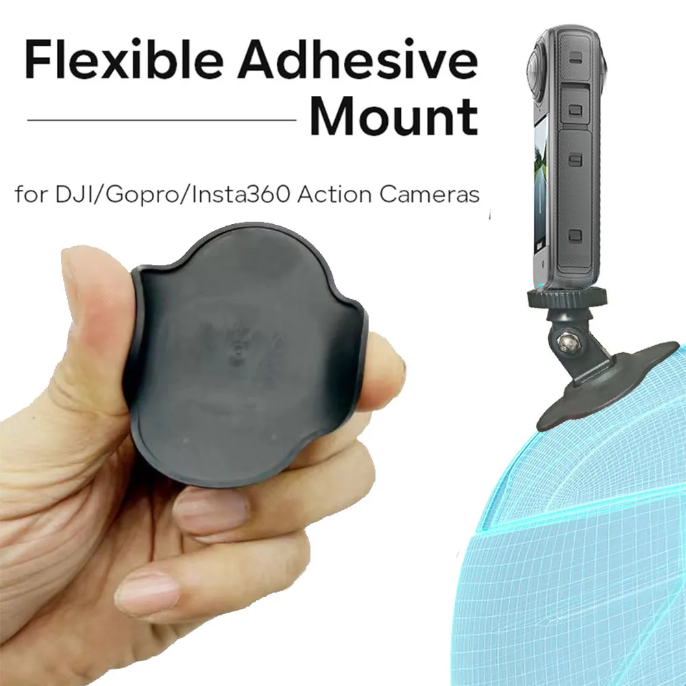 for GoPro Helmet Adhesive Sticky Mounts for SJCAM AKASO Insta360 DJI Action Camera Accessory Motorcycle Helmet Fixed Base Mount 2