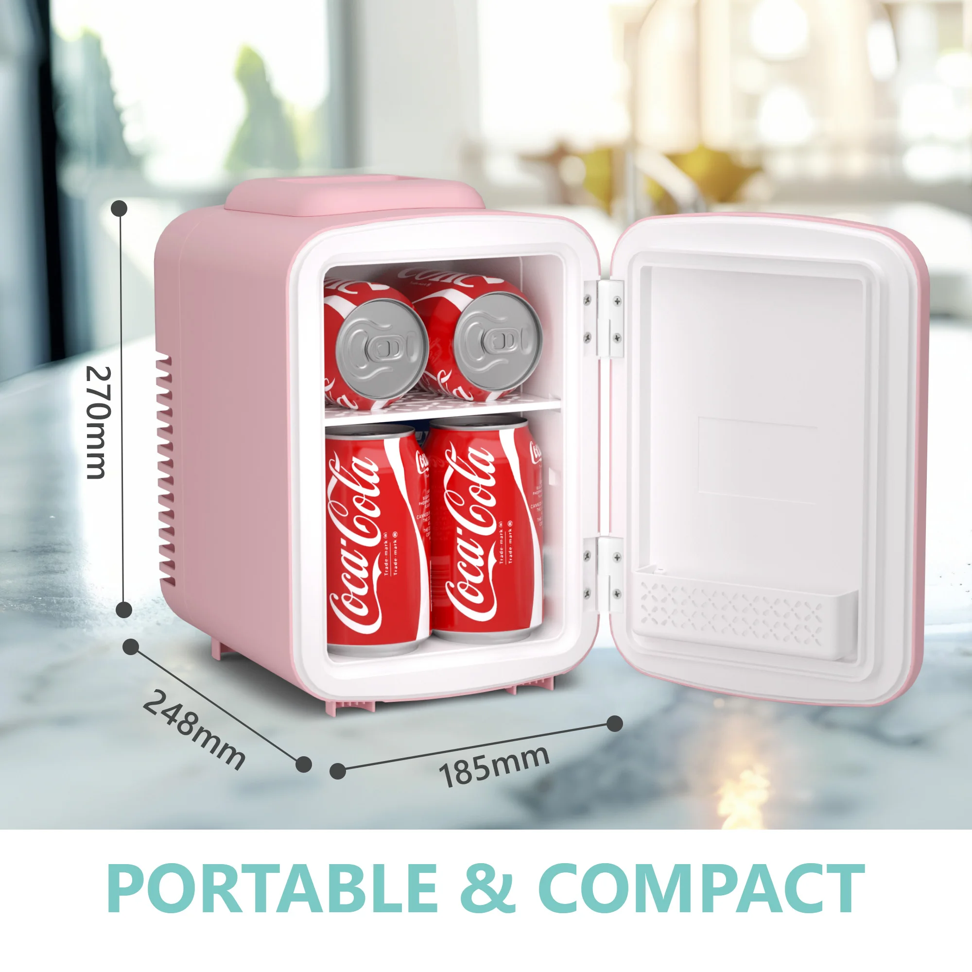 ICYGLEE Car Refrigerator 4L Mini Refrigerator Refrigeration and Heating Heating Storage Cold and Warm Insulation Box for Bedroom 6