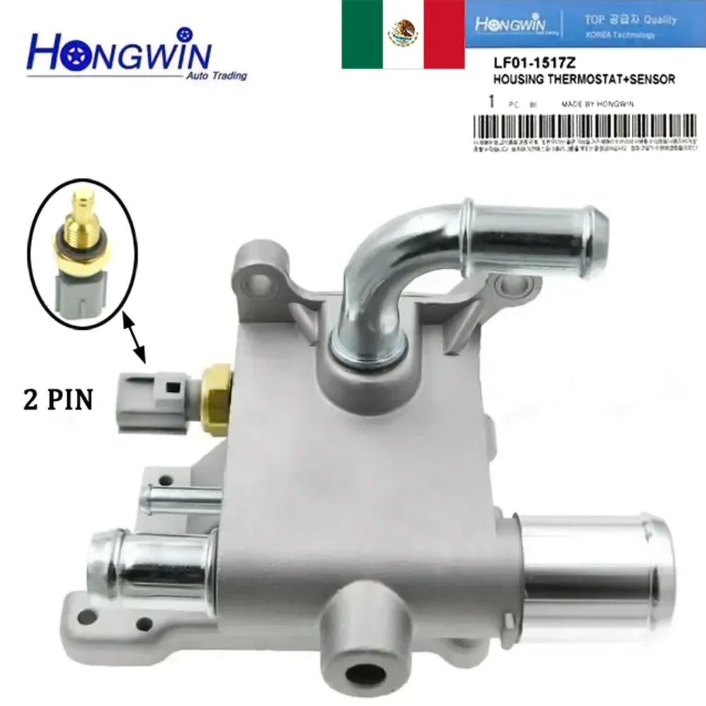 Toma De Agua Para Ford Ecosport 2004-2012 2.0 Water Outlet Engine Coolant Thermostat Housing Sensor LF01-1517Z-Z14-CN LF01-1517Z engine coolant thermostat thermostat housing cover