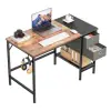40" Office Desk with 2 Non-Woven Drawers - Versatile Computer Writing Table for Home, Bedroom, Office, or Student Use 1
