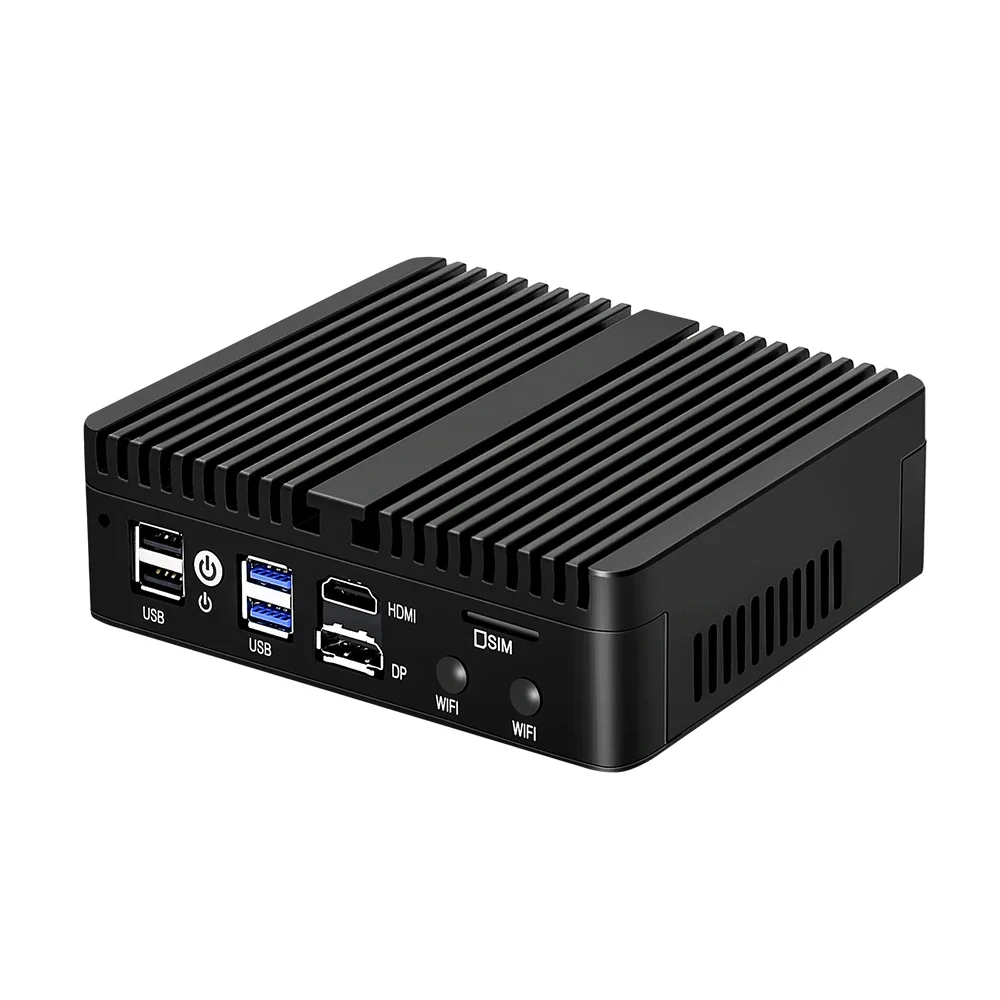 12th Gen Intel N100 Mini PC Firewall Router 4 LAN i226-V 2.5G N6000 N5105 J4125 NVMe Fanless Mini Computer Proxmox pfSense Box 5