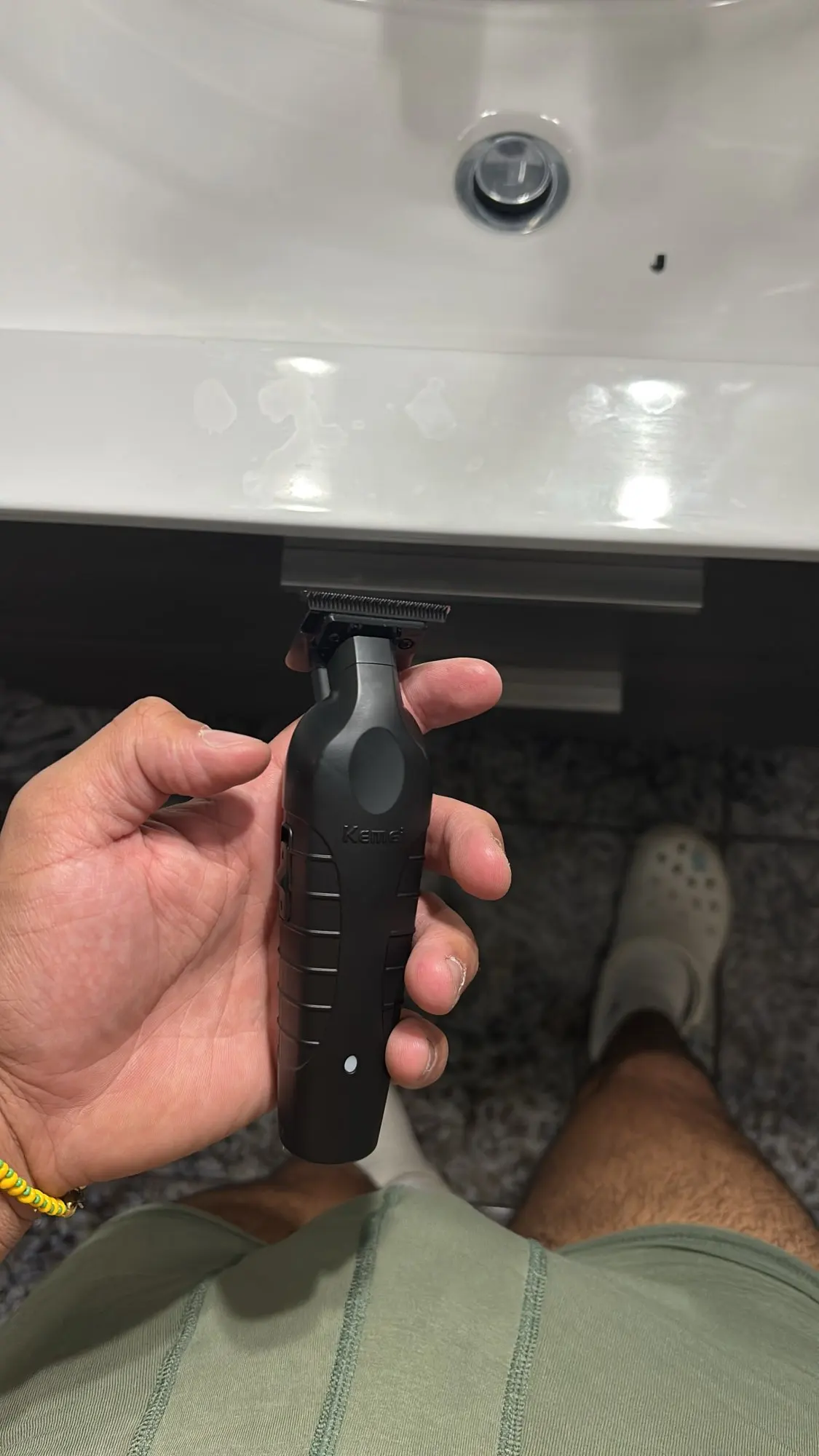 Kemei 2299 barbeiro aparador de cabelo sem fio 0mm zero lacunas escultura clipper detalhe profissional máquina corte acabamento elétrico photo review