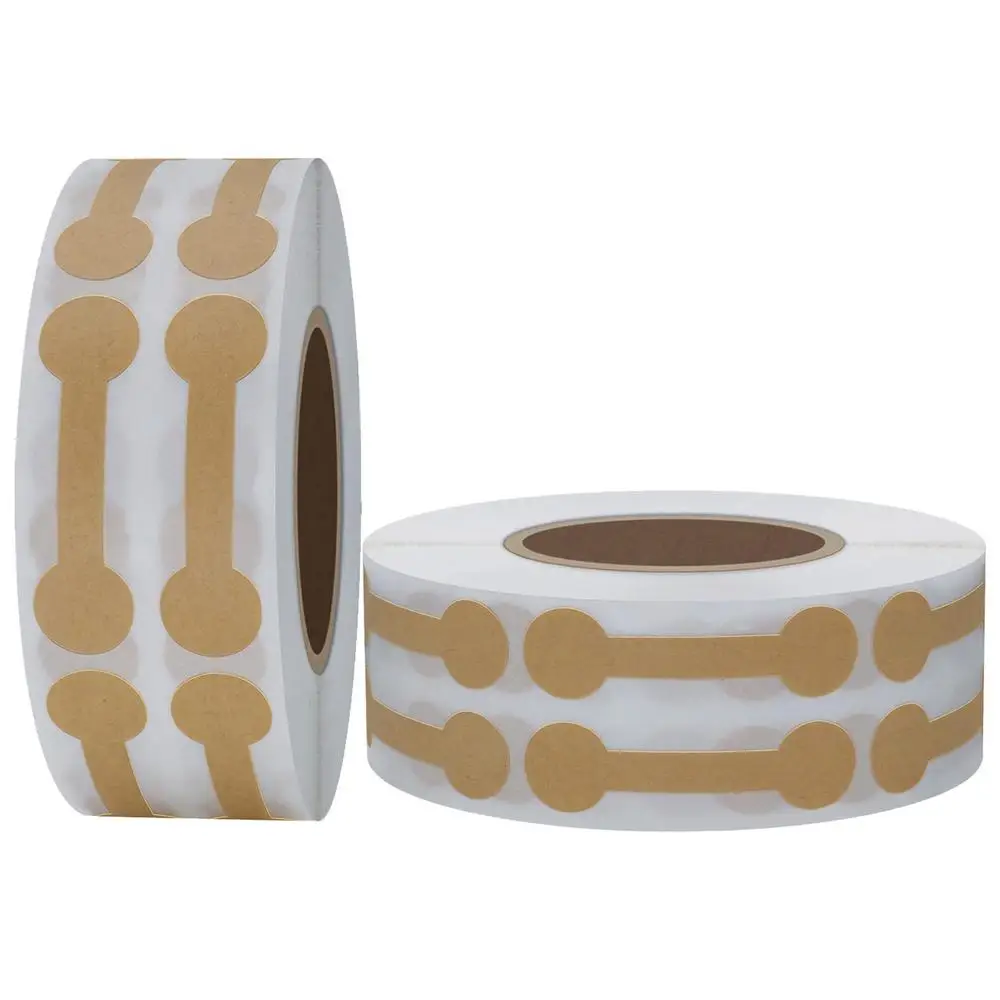 Etiquetas para Precios, MXWNB-001, 1 Rollo con 500 Etiquetas, 4.2x1.1cm, Marrón.