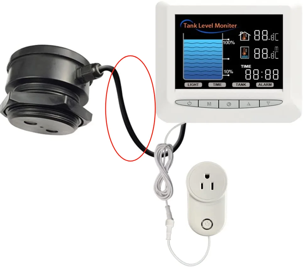 15m Cable Suitable for Smart 2101/2103 Extension cable between display and sensor（2206 and 2326 are not applicable）
