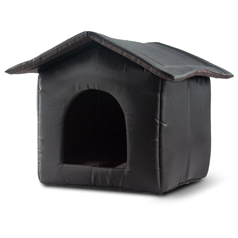 Casas para gatos al aire libre, casa para gatos exterior a prueba de  lluvia, tienda de campaña para gatos al aire libre con techo de tela Oxford  resistente al agua