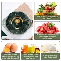 Hachoirs à viande électriques 5L, broyeur alimentaire en acier inoxydable 304, trancheur de légumes multifonctionnel, hachoir, robot culinaire pour bébé 5
