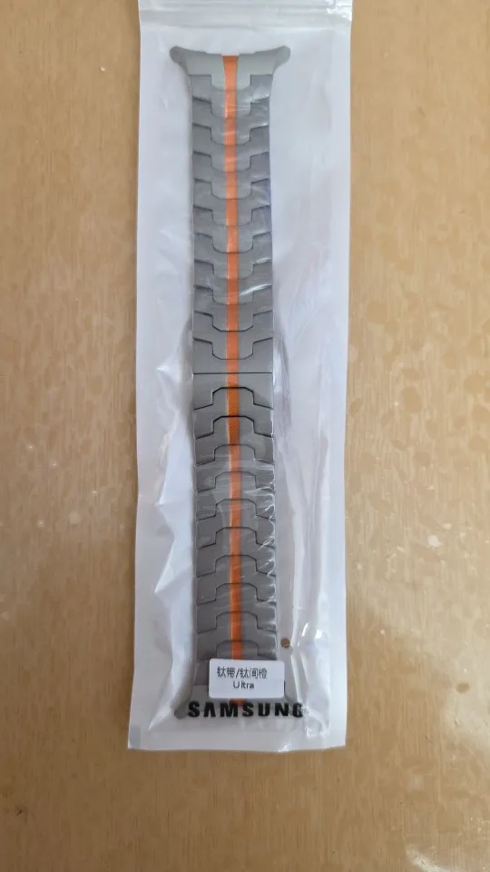 Pulseira de titânio para samsung galaxy watch ultra 2025 e samsung 7 ultra galaxy ultra 47mm photo review