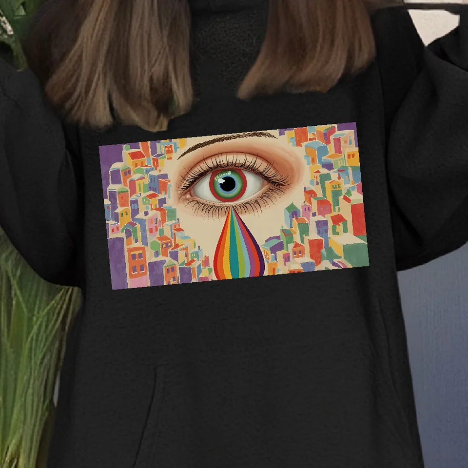 Artistic Oversized Graphic Hoodies for Women