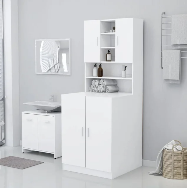 Armario para lavadora, mueble organizador, mueble de baño para lavadora,  organizador de almacenamiento para lavadora, cuarto de baño, cocina, terraza,  mueble lavavajillas accesorio de hogar mueble moderno - AliExpress