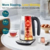 CACHOO Electric Kettle Temperature Control with 4 Presets, 1.7L Hot Water Kettle Electric, Stainless Steel Tea Pot Kettle 3