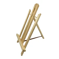 Solid Wood Table Easel Three Sizes Small Medium Large Three Tones Natural White Black Foldable Adjustable for Canvases Paintings Photos Cafe Menus Interior Decoration 6