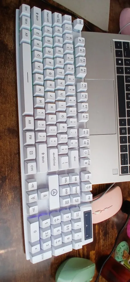 YINDIAO K500 Wired Low Profile Keyboard with Numpad photo review