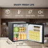 SIMZLIFE 1.6 Cu.ft Mini Fridge with Freezer, Single Door Mini Refrigerator for Home/Office/Dorm/Bar 3
