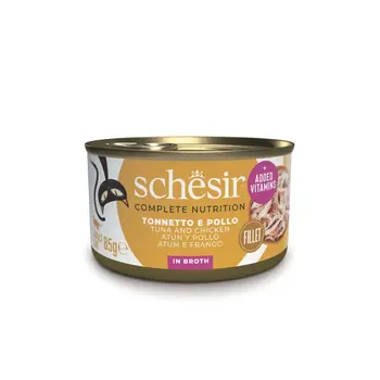 Schesir Gatto Complete Nutrition Brodo Lattina 85gr Tonnetto e Pollo