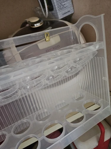 Space-Saver Egg Box with Auto-Flip Design - Freshness-Assured Refrigerator Door Egg Holder, Kitchen Organizer photo review