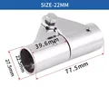 Connettore Per Tubi In Acciaio Inox 316 Per Yacht: Pieghevole E Regolabile A 180° Per Tendalini Bimini - 2