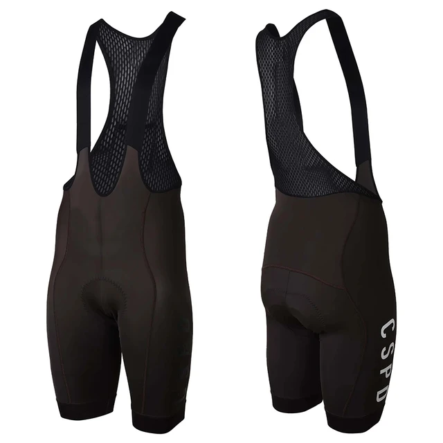 CSPD Cycling Bib Shorts Men Breathable Pro Black Shockproof Sponge Pad
