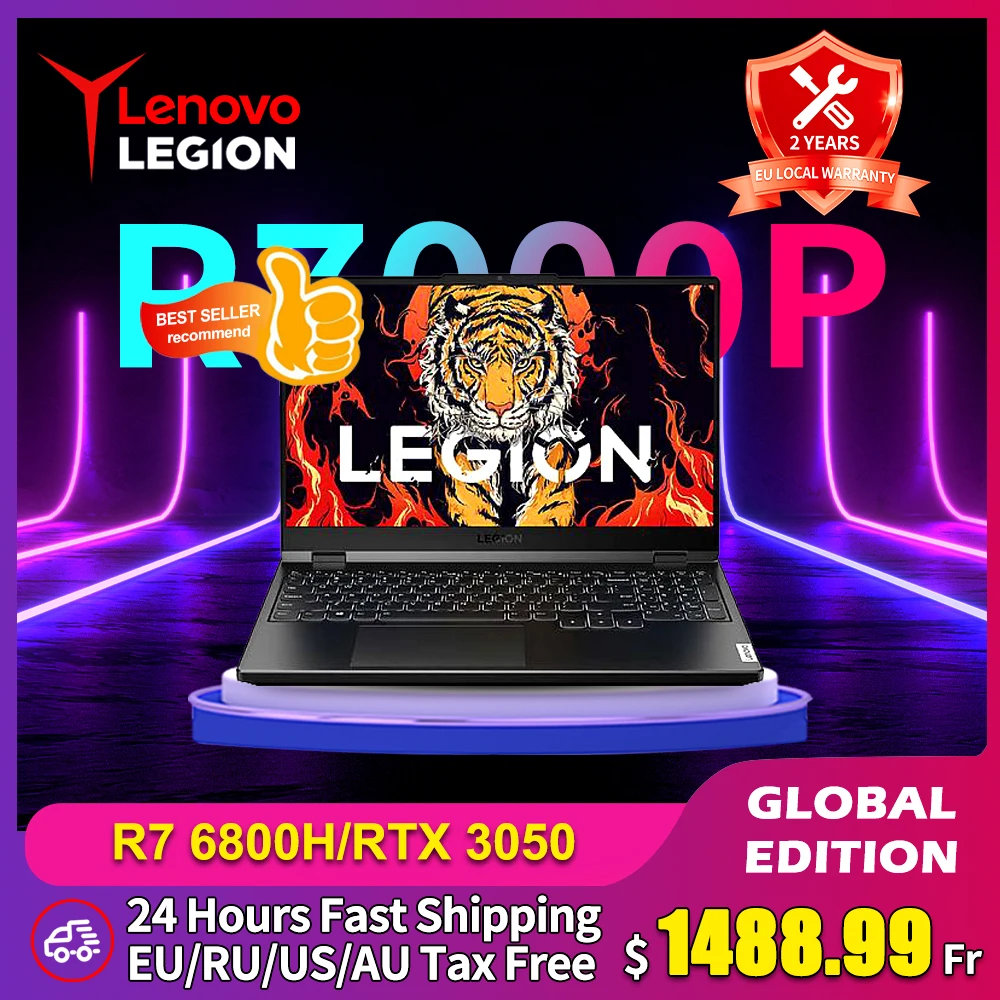 Lenovo-Legion r7000pラップトップ,15.6インチ,電子スポーツゲーム用 