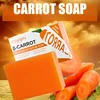 Lightening Carrot Soap for Skin Handmade Natural Bar Soap for Face and Body Whitening Oil Control Brightens Skin Shrink Pore 1