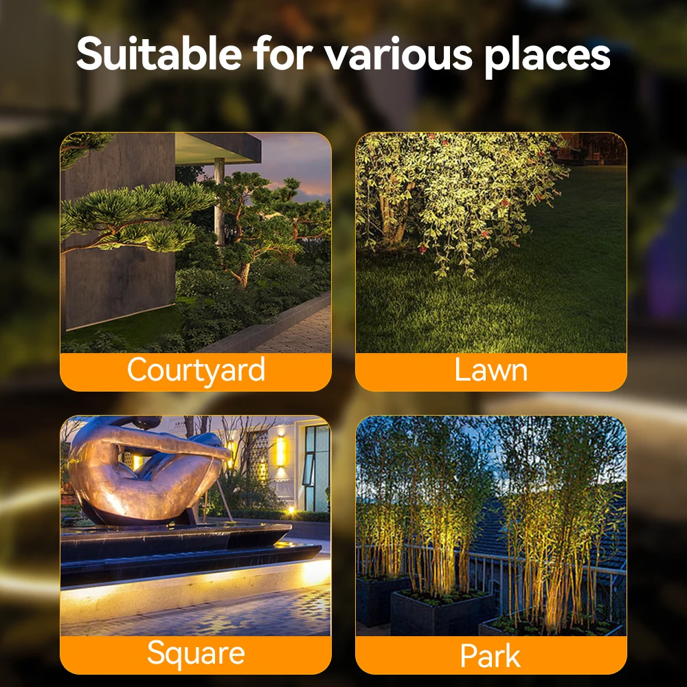 Garden Lighting Outdoor LED Floodlight Tree Hugging Lamp LED Outdoor Night Landscape Engineering Decorative RGB