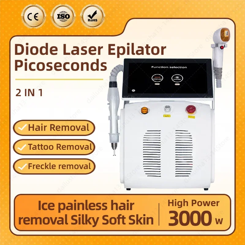 Hair Removal Tool Picosecond Plus 2-in-1 Permanent Painless Hair Removal Semiconductor Laser