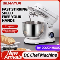 SUNATUR Planetary Stand Mixer 5.5L Knead Machine Processor Cake Baking Dough Home Appliance Electric Mix Blender800W Kitchenaid 1