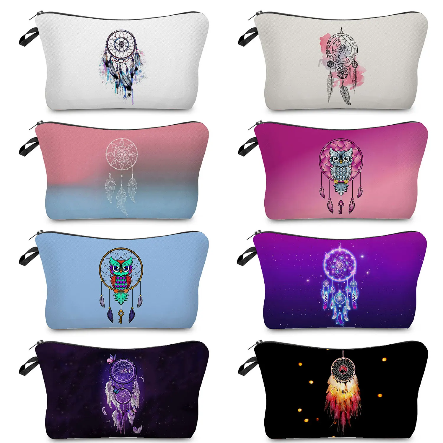 

Pouch Bags For Women Print Cosmetics Bag Portable Toilet Bag Dream Catcher Makeup Organizer School Teacher Gift Toiletry Bag