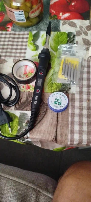 Nuevo soldador eléctrico 60W temperatura ajustable reemplazable cabezal de pistola para soldar pluma Kit de soldadura photo review